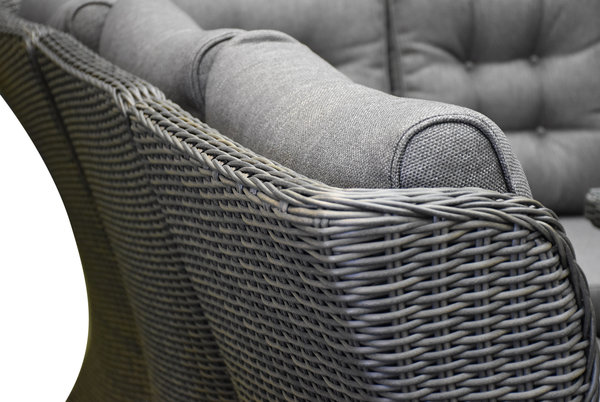 Ibiza premium hoek dining loungeset 7 delig antraciet Ibiza premium hoek dining loungeset 7 delig antraciet