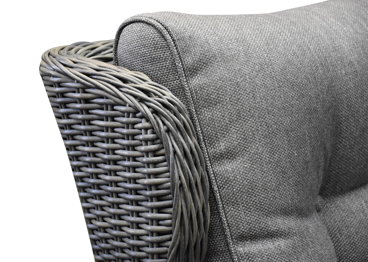 Ibiza premium hoek dining loungeset 7 delig antraciet Ibiza premium hoek dining loungeset 7 delig antraciet