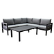 AVH-Collectie Fabri hoek loungeset 5 delig aluminium antraciet AVH-Collectie Fabri hoek loungeset 5 delig aluminium antraciet