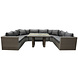 AVH-Collectie Roma U hoek dining loungeset 6-delig grijs AVH-Collectie Roma U hoek dining loungeset 6-delig grijs