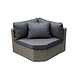 AVH-Collectie Roma U hoek dining loungeset 6-delig grijs AVH-Collectie Roma U hoek dining loungeset 6-delig grijs