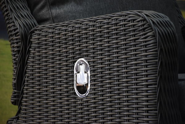 Bilbao premium stoel bank loungeset verstelbaar 4 delig antraciet Bilbao premium stoel bank loungeset verstelbaar 4 delig antraciet