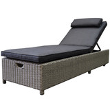 AVH-Collectie Thermen ligbed 189x65xH31 cm grijs AVH-Collectie Thermen ligbed 189x65xH31 cm grijs