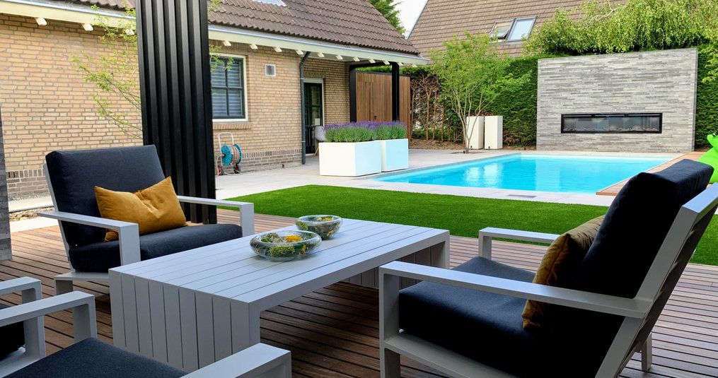 Een tuin vol luxe