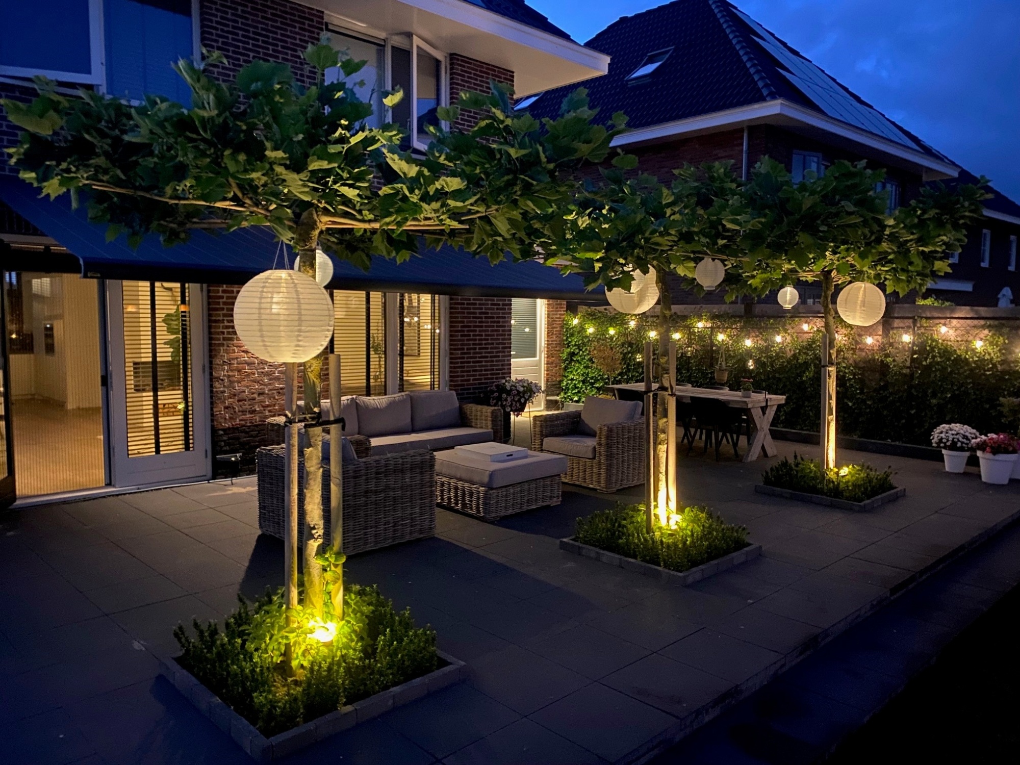 Hoe zorg je voor eenheid in een grote tuin