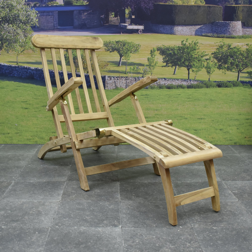 AVH-Collectie Titanic deckchair teakhout verstelbaar AVH-Collectie Titanic deckchair teakhout verstelbaar