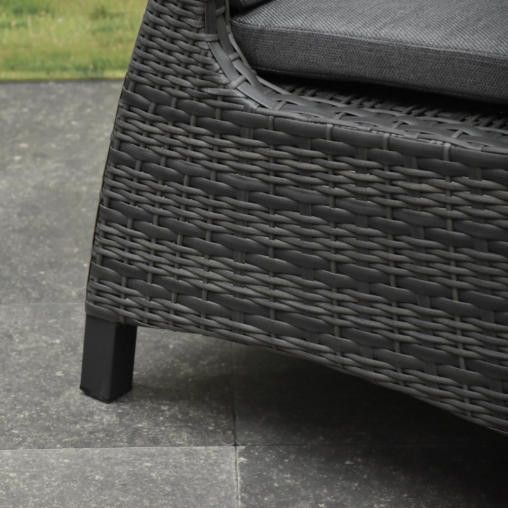 AVH-Collectie Tunis dining tuinstoel verstelbaar antraciet wicker AVH-Collectie Tunis dining tuinstoel verstelbaar antraciet wicker