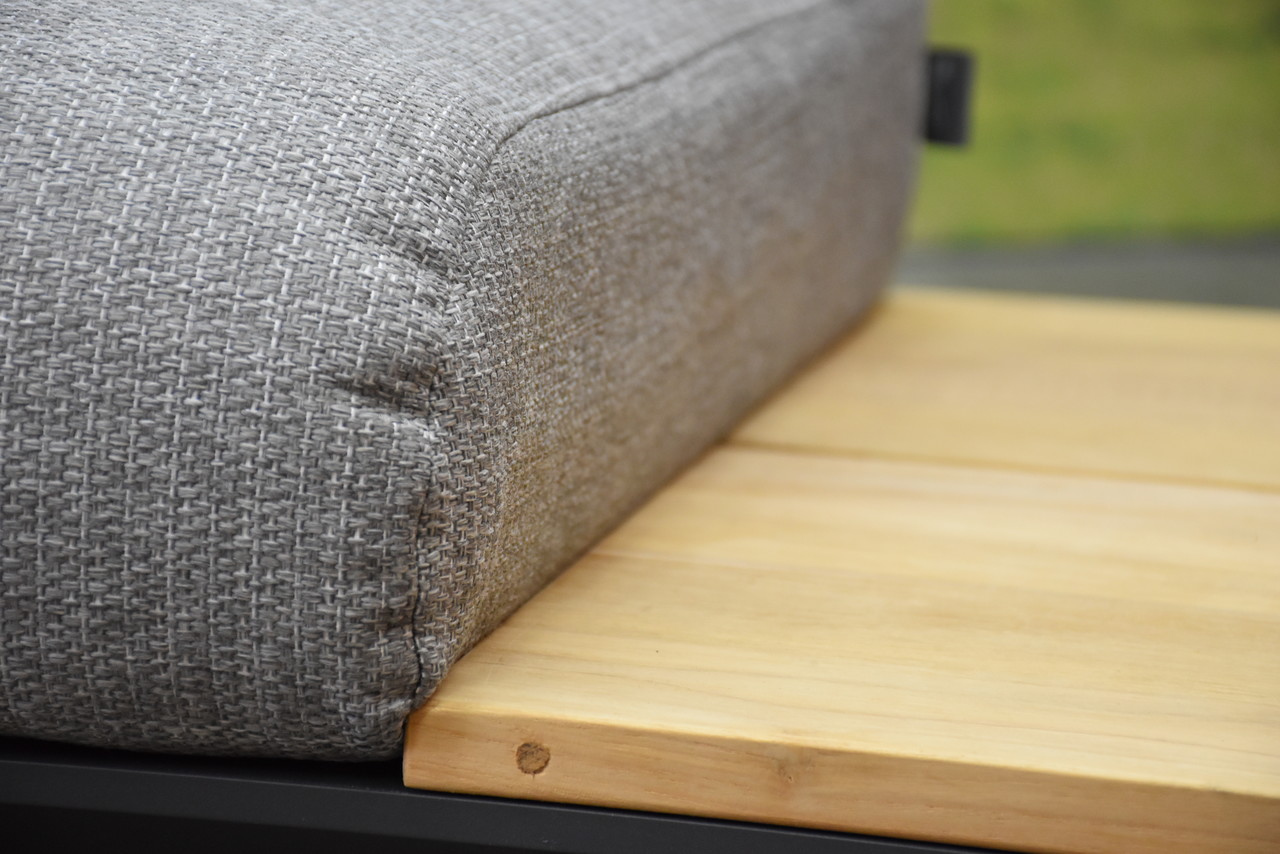 SUNS SUNS Nardo hoek loungeset 5 delig light anthracite mixed weave / matt royal grey SUNS SUNS Nardo hoek loungeset 5 delig light anthracite mixed weave / matt royal grey