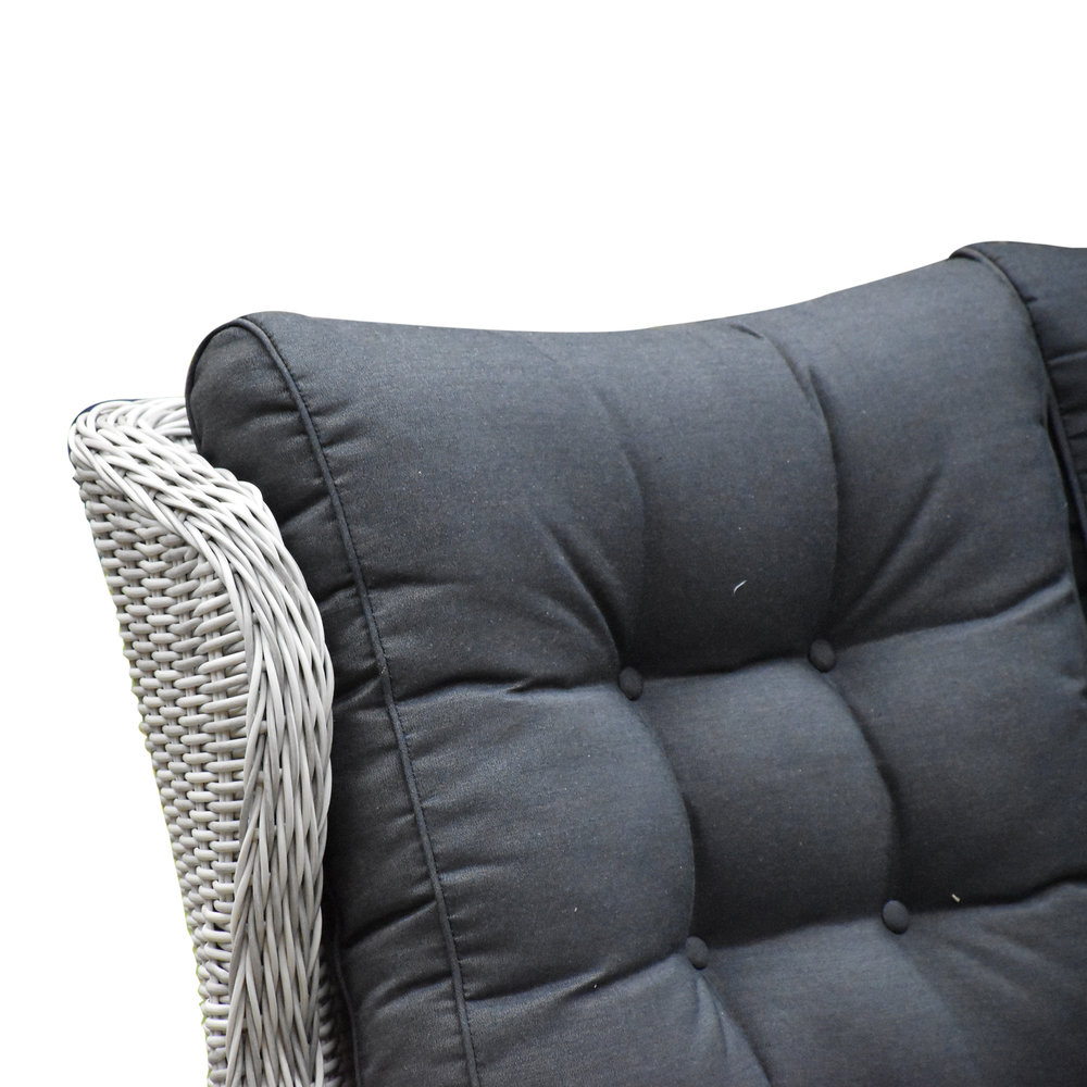 AVH-Collectie Ibiza hoek dining loungeset 7-delig verstelbaar wit-grijs AVH-Collectie Ibiza hoek dining loungeset 7-delig verstelbaar wit-grijs