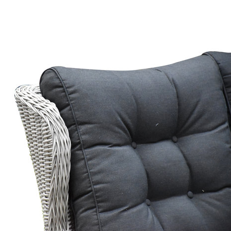 AVH-Collectie Ibiza hoek dining loungeset 6-delig verstelbaar wit grijs AVH-Collectie Ibiza hoek dining loungeset 6-delig verstelbaar wit grijs