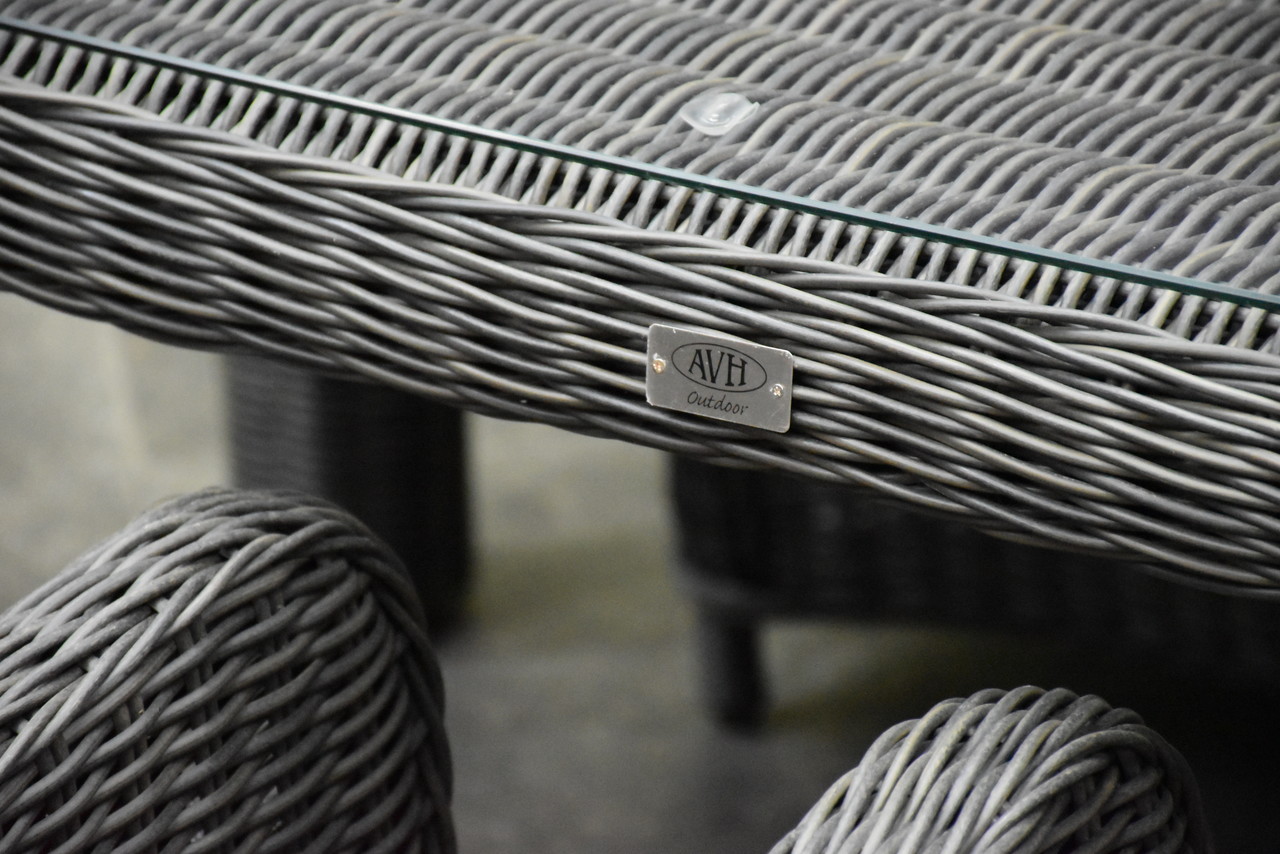 AVH-Collectie Bergamo dining tuintafel 180x100xH78 cm antraciet AVH-Collectie Bergamo dining tuintafel 180x100xH78 cm antraciet