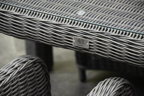 AVH-Collectie Bergamo dining tuintafel 180x100xH78 cm antraciet AVH-Collectie Bergamo dining tuintafel 180x100xH78 cm antraciet