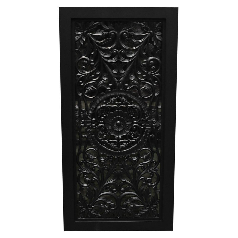 AVH-Collectie Bangkok wandpaneel houtsnijwerk mahonie black 180x90x6 cm AVH-Collectie Bangkok wandpaneel houtsnijwerk mahonie black 180x90x6 cm