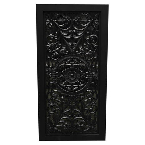 AVH-Collectie Bangkok wandpaneel houtsnijwerk mahonie black 180x90x6 cm AVH-Collectie Bangkok wandpaneel houtsnijwerk mahonie black 180x90x6 cm