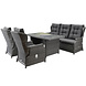 AVH-Collectie Ibiza xl stoel bank dining loungeset verstelbaar 4 delig antraciet AVH-Collectie Ibiza xl stoel bank dining loungeset verstelbaar 4 delig antraciet