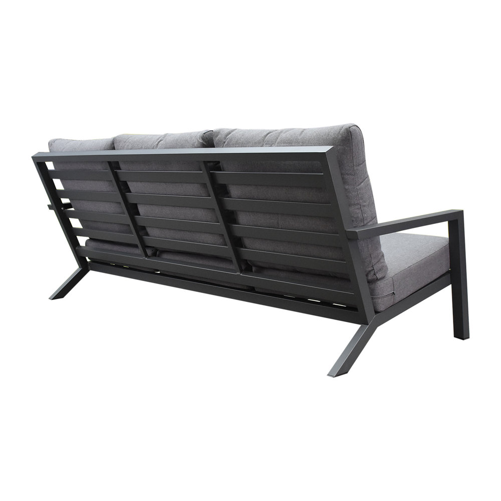 AVH-Collectie Malaga 3-zitsbank aluminium antraciet AVH-Collectie Malaga 3-zitsbank aluminium antraciet