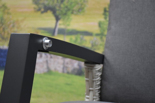 AVH-Collectie Dallas lounge tuinstoel verstelbaar grijs AVH-Collectie Dallas lounge tuinstoel verstelbaar grijs