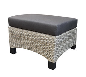 AVH-Collectie Dallas voetenbank grijs AVH-Collectie Dallas voetenbank grijs