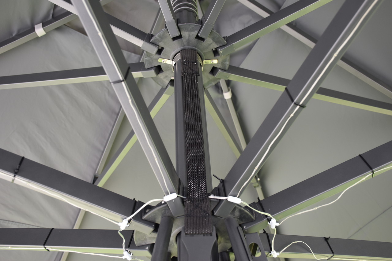 AVH-Collectie Stintino parasol LED 400x400 cm antraciet AVH-Collectie Stintino parasol LED 400x400 cm antraciet