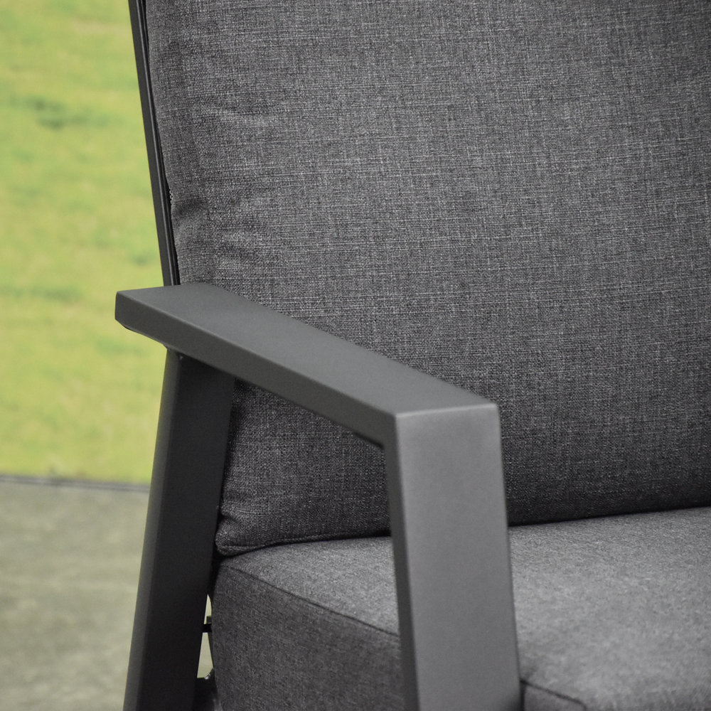 AVH-Collectie Vegas lounge tuinstoel verstelbaar aluminium antraciet AVH-Collectie Vegas lounge tuinstoel verstelbaar aluminium antraciet