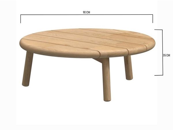 4 Seasons Outdoor 4 Seasons Outdoor Ceylon salontafel 90xH35 cm teak 4 Seasons Outdoor 4 Seasons Outdoor Ceylon salontafel 90xH35 cm teak