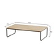 4 Seasons Outdoor Axel lounge tuintafel 110x60xH30 cm aluminium teak 4-Seasons Outdoor 4 Seasons Outdoor Axel lounge tuintafel 110x60xH30 cm aluminium teak 4-Seasons Outdoor