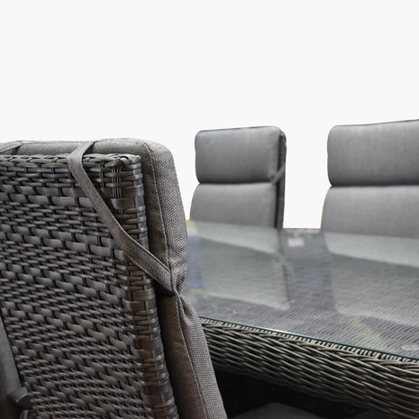 AVH-Collectie Tunis Bergamo dining tuinset verstelbaar 180x100xH78 cm antraciet 5 delig AVH-Collectie Tunis Bergamo dining tuinset verstelbaar 180x100xH78 cm antraciet 5 delig