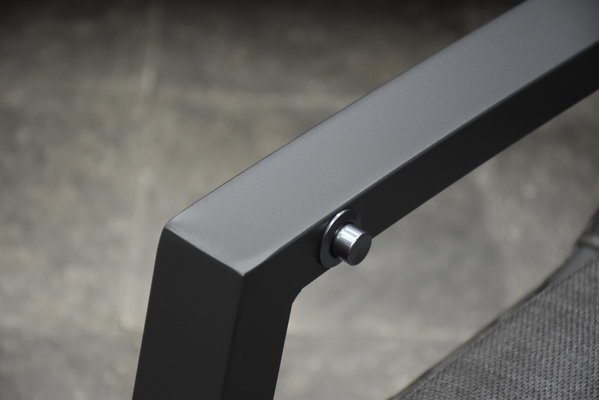 AVH-Collectie Tunis Derby dining tuinset verstelbaar 240x100xH78 cm antraciet 7 delig