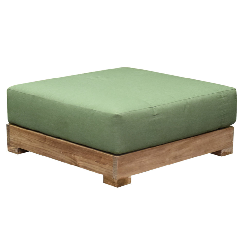 AVH-Collectie Casablanca hoek loungeset 4 delig teakhout met groene kussens AVH-Collectie Casablanca hoek loungeset 4 delig teakhout met groene kussens