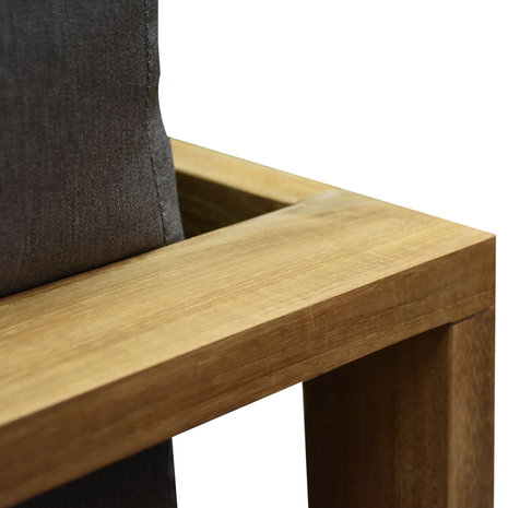 AVH-Collectie Dubai hoek loungeset 3 delig teak AVH-Collectie Dubai hoek loungeset 3 delig teak