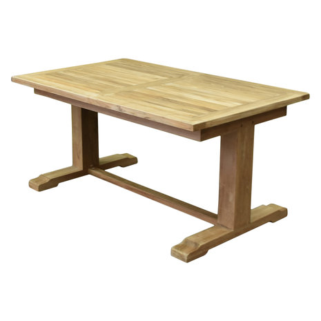 AVH-Collectie Geneva rechthoekig uitschuifbare dining tuintafel 160-220x100xH76 cm bladdikte 2,8 cm teak AVH-Collectie Geneva rechthoekig uitschuifbare dining tuintafel 160-220x100xH76 cm bladdikte 2,8 cm teak