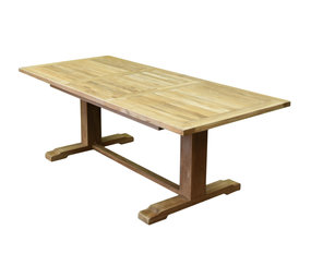 AVH-Collectie Geneva rechthoekig uitschuifbare dining tuintafel 160-220x100xH76 cm bladdikte 2,8 cm teak AVH-Collectie Geneva rechthoekig uitschuifbare dining tuintafel 160-220x100xH76 cm bladdikte 2,8 cm teak