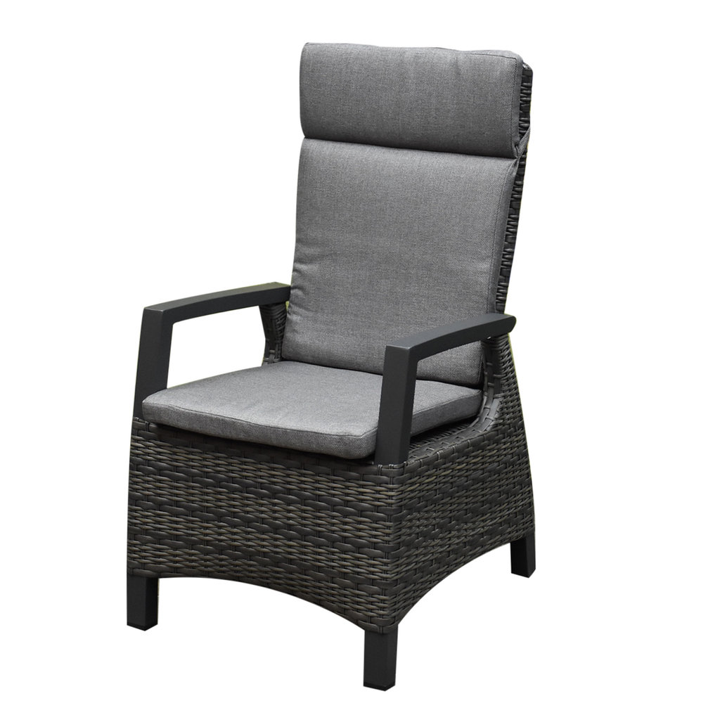 AVH-Collectie Tunis balkonset 3 delig verstelbaar antraciet AVH-Collectie Tunis balkonset 3 delig verstelbaar antraciet