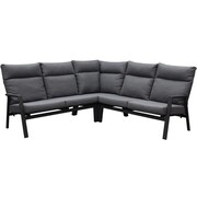 AVH-Collectie Pacific hoek loungeset 3 delig aluminium antraciet