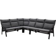 AVH-Collectie Pacific hoek loungeset 4 delig aluminium antraciet