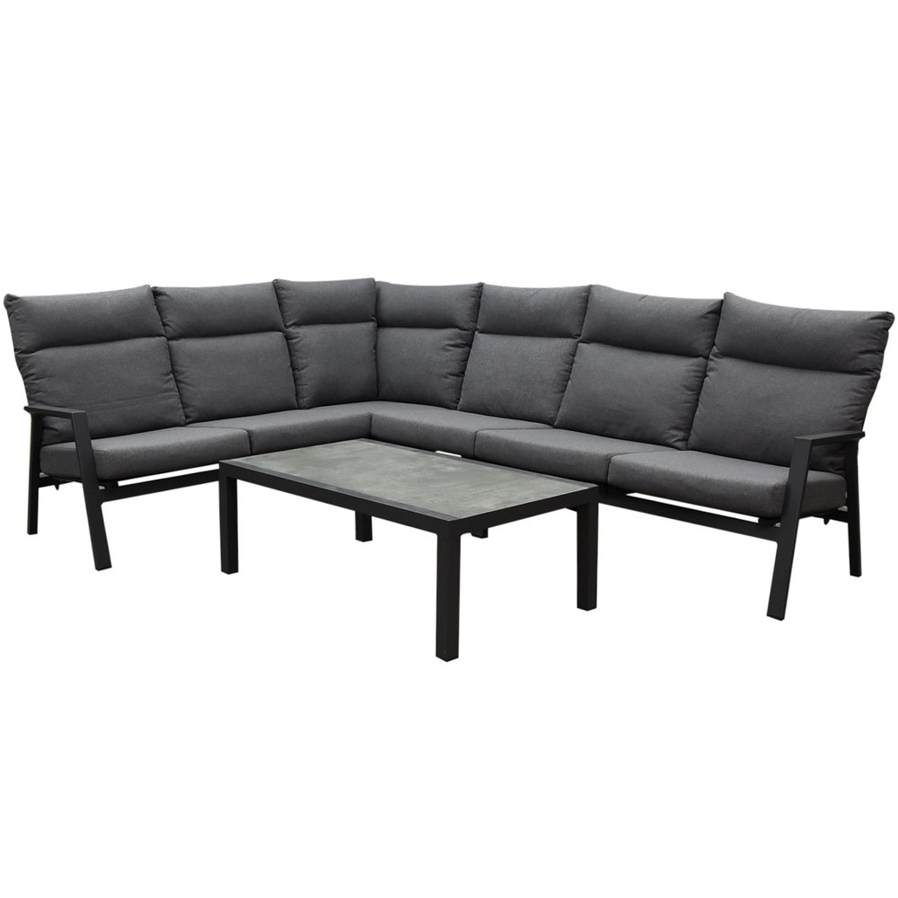 AVH-Collectie Pacific hoek loungeset 5 delig aluminium antraciet AVH-Collectie Pacific hoek loungeset 5 delig aluminium antraciet