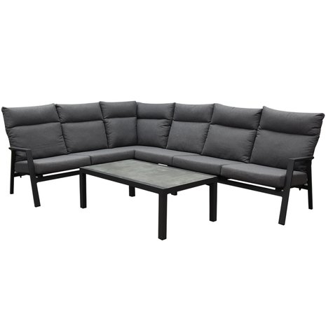 AVH-Collectie Pacific hoek loungeset 5 delig aluminium antraciet AVH-Collectie Pacific hoek loungeset 5 delig aluminium antraciet