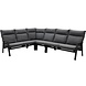 AVH-Collectie Pacific hoek loungeset 5 delig aluminium antraciet AVH-Collectie Pacific hoek loungeset 5 delig aluminium antraciet