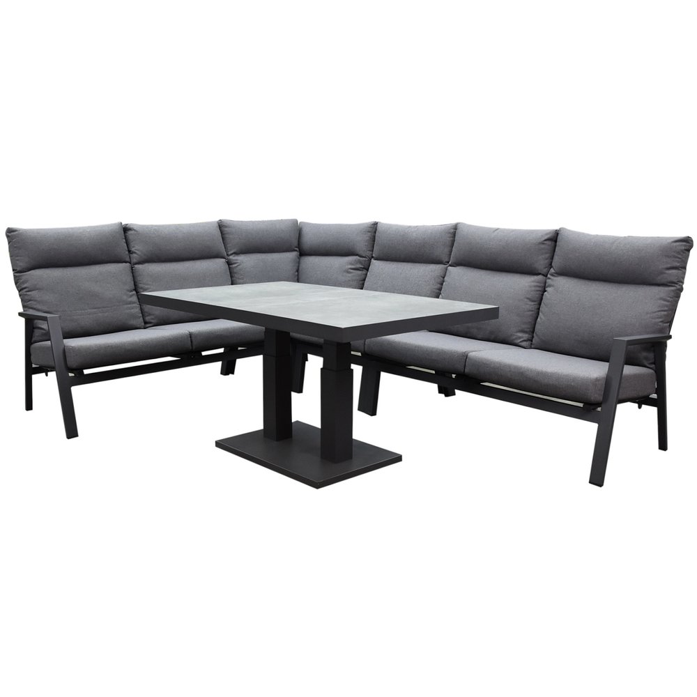 AVH-Collectie Pacific hoek dining loungeset 7 delig aluminium verstelbaar AVH-Collectie Pacific hoek dining loungeset 7 delig aluminium verstelbaar