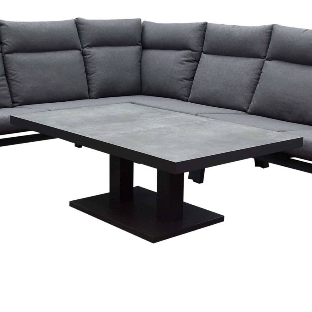 AVH-Collectie Pacific hoek dining loungeset 4 delig aluminium verstelbaar AVH-Collectie Pacific hoek dining loungeset 4 delig aluminium verstelbaar