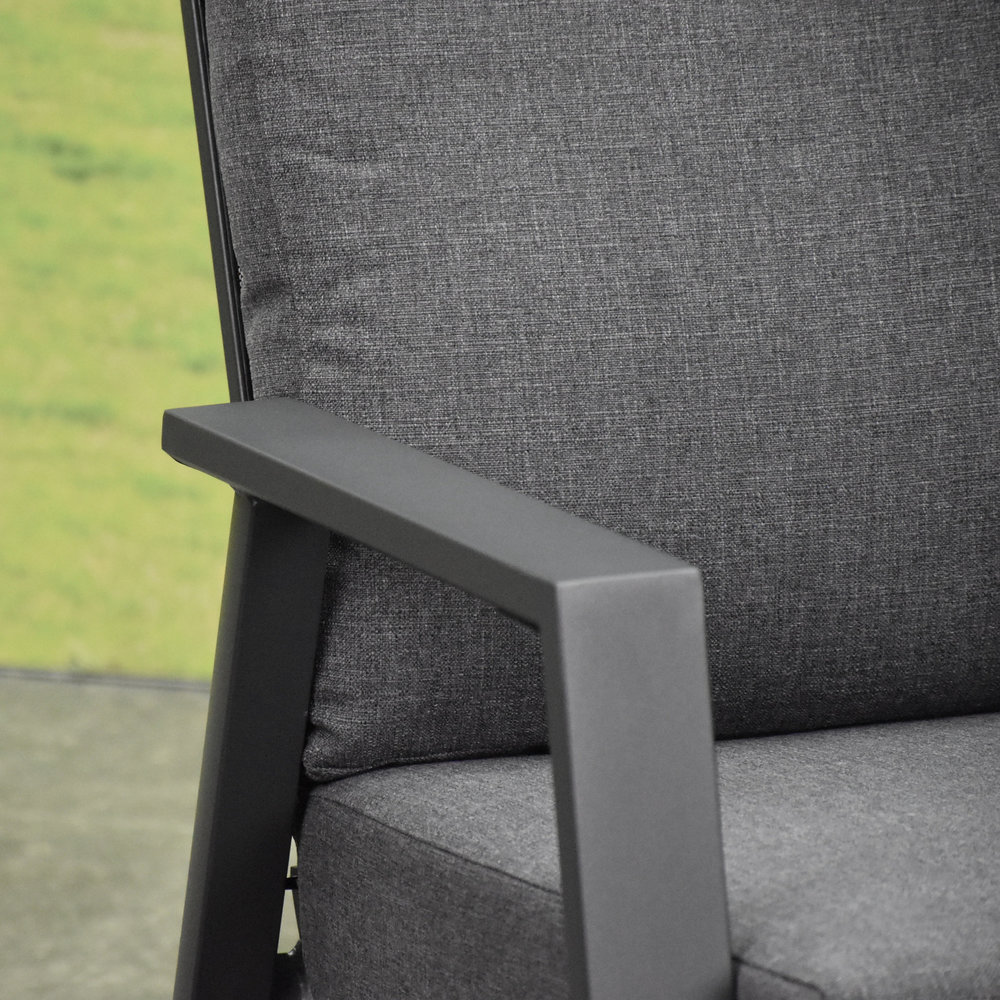 AVH-Collectie Vegas lounge balkonset 3 delig verstelbaar aluminium antraciet AVH-Collectie Vegas lounge balkonset 3 delig verstelbaar aluminium antraciet