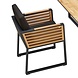 Higold New York dining tuinstoel aluminium antraciet teak Higold New York dining tuinstoel aluminium antraciet teak