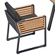 Higold New York dining tuinstoel aluminium antraciet teak Higold New York dining tuinstoel aluminium antraciet teak