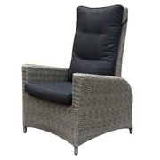 AVH-Collectie Menorca lounge tuinstoel verstelbaar grijs