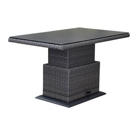 AVH-Collectie Miami lounge-diningtafel 130x75xH47-71 cm in hoogte verstelbaar antraciet AVH-Collectie Miami lounge-diningtafel 130x75xH47-71 cm in hoogte verstelbaar antraciet