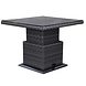 AVH-Collectie Miami lounge-diningtafel 90x90xH45-65 cm in hoogte verstelbaar antraciet AVH-Collectie Miami lounge-diningtafel 90x90xH45-65 cm in hoogte verstelbaar antraciet