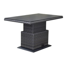 AVH-Collectie Miami lounge-diningtafel 160x90xH47-71 cm in hoogte verstelbaar antraciet AVH-Collectie Miami lounge-diningtafel 160x90xH47-71 cm in hoogte verstelbaar antraciet