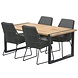 4 Seasons Outdoor 4 Seasons Outdoor Valencia Alto dining tuinset 180x100xH75 cm 5 delig Platinum 4 Seasons Outdoor 4 Seasons Outdoor Valencia Alto dining tuinset 180x100xH75 cm 5 delig Platinum