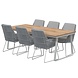 4 Seasons Outdoor 4 Seasons Outdoor Valencia Konos dining tuinset 220x95xH75 cm 7 delig frozen 4 Seasons Outdoor 4 Seasons Outdoor Valencia Konos dining tuinset 220x95xH75 cm 7 delig frozen
