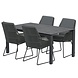 4 Seasons Outdoor 4 Seasons Outdoor Valencia Goa dining tuinset 160x95xH75 cm 5 delig platinum 4 Seasons Outdoor 4 Seasons Outdoor Valencia Goa dining tuinset 160x95xH75 cm 5 delig platinum